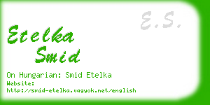 etelka smid business card